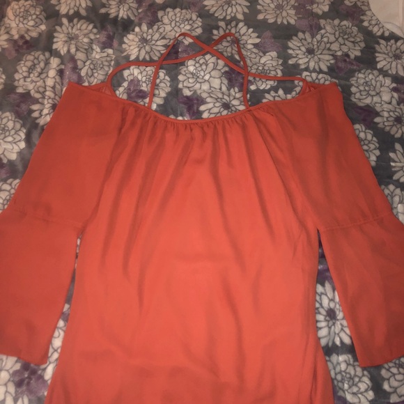 Flowing Coral Dress - Picture 4 of 6